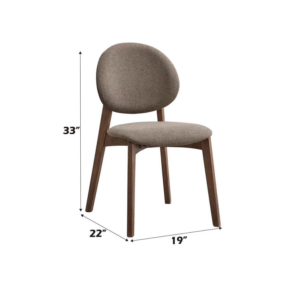 Hadasa - Side Chair, Elegant Upholstery (Set of 2) - Furniture Home Direct