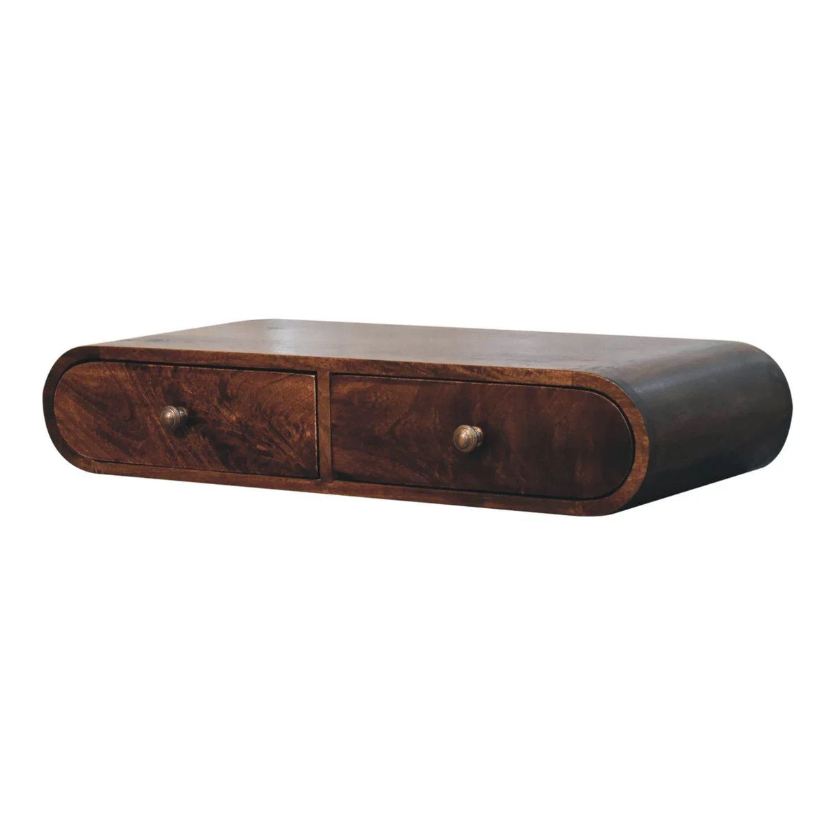 Wall Mounted Console Table - Walnut - Furniture Home Direct