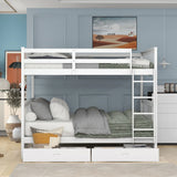 Bunk Bed With Ladders And 2 Storage Drawers - Furniture Home Direct