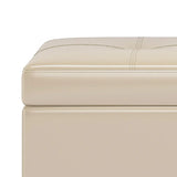 Oregon - Contemporary Storage Ottoman Bench With Tray - Furniture Home Direct