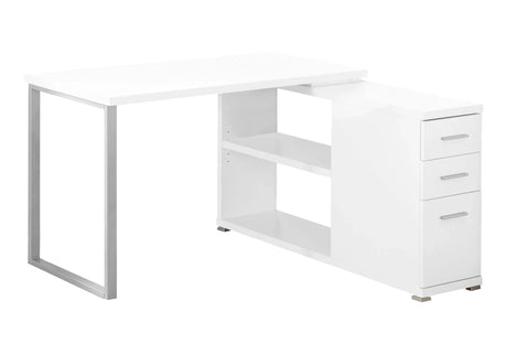 Computer Desk, Home Office, Corner, Left, Right Set - Up, Storage Drawers, L Shape, Laptop, And Contemporary & Modern - Furniture Home Direct