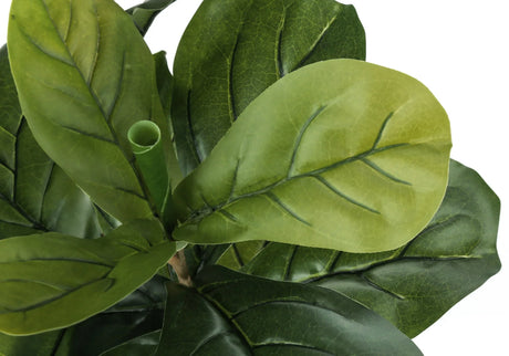 41" Tall, Artificial Plant, Fiddle Tree, Indoor, Faux, Fake, Floor, Greenery, Potted, Real Touch, Decorative - Green / Black - Furniture Home Direct
