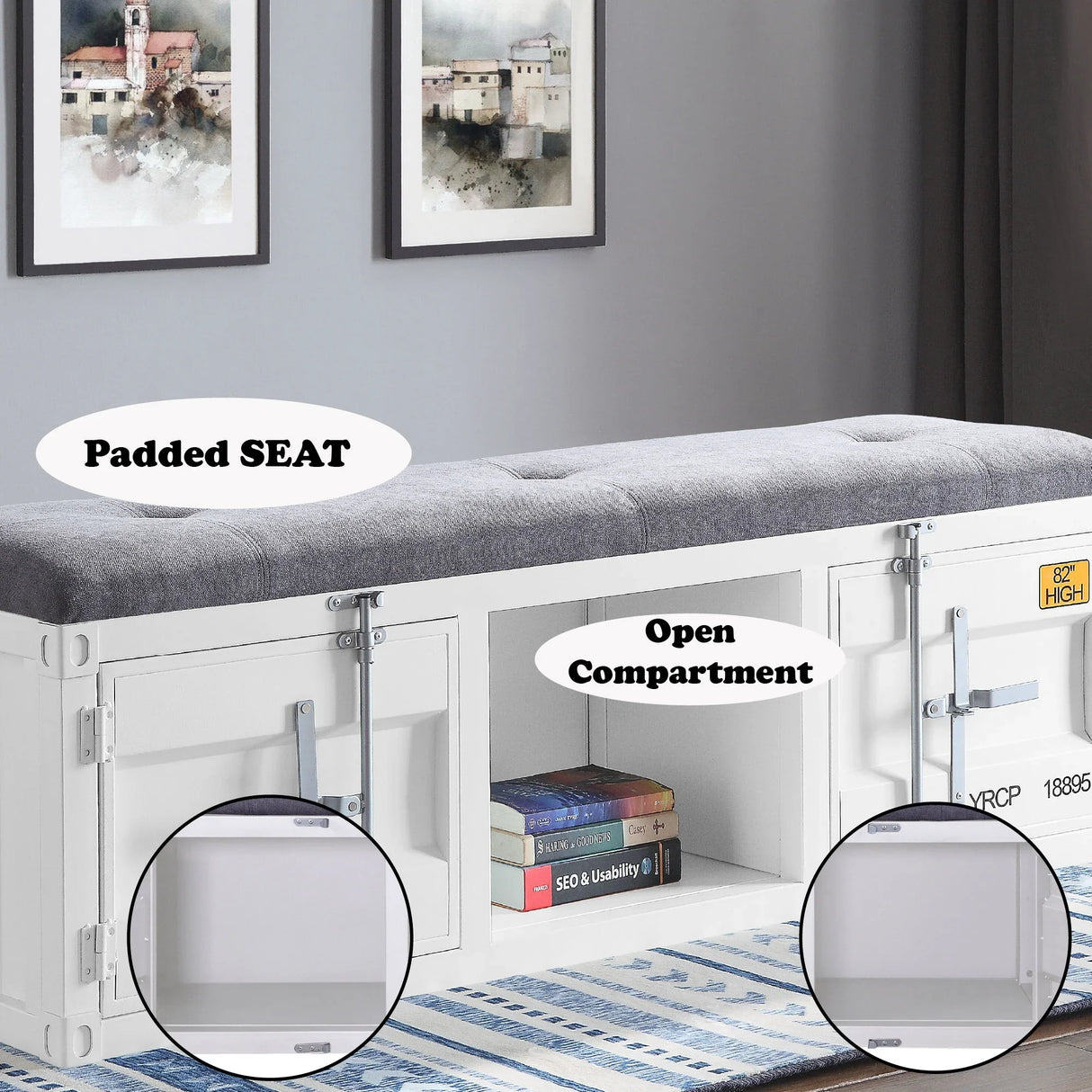 Cargo - Bench With Storage - Furniture Home Direct