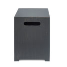 Modern Tank Holder Side Table With Powder Coated Frame
