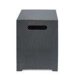Modern Tank Holder Side Table With Powder Coated Frame