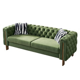 Chesterfield Modern Tufted Velvet Sofa - Mint Green - Furniture Home Direct