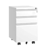Metal Drawer Mobile File Cabinet With Lock For Home Office Organizer - Furniture Home Direct