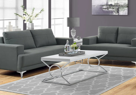 Table, Rectangular, Glossy Contemporary & Modern - White - Furniture Home Direct