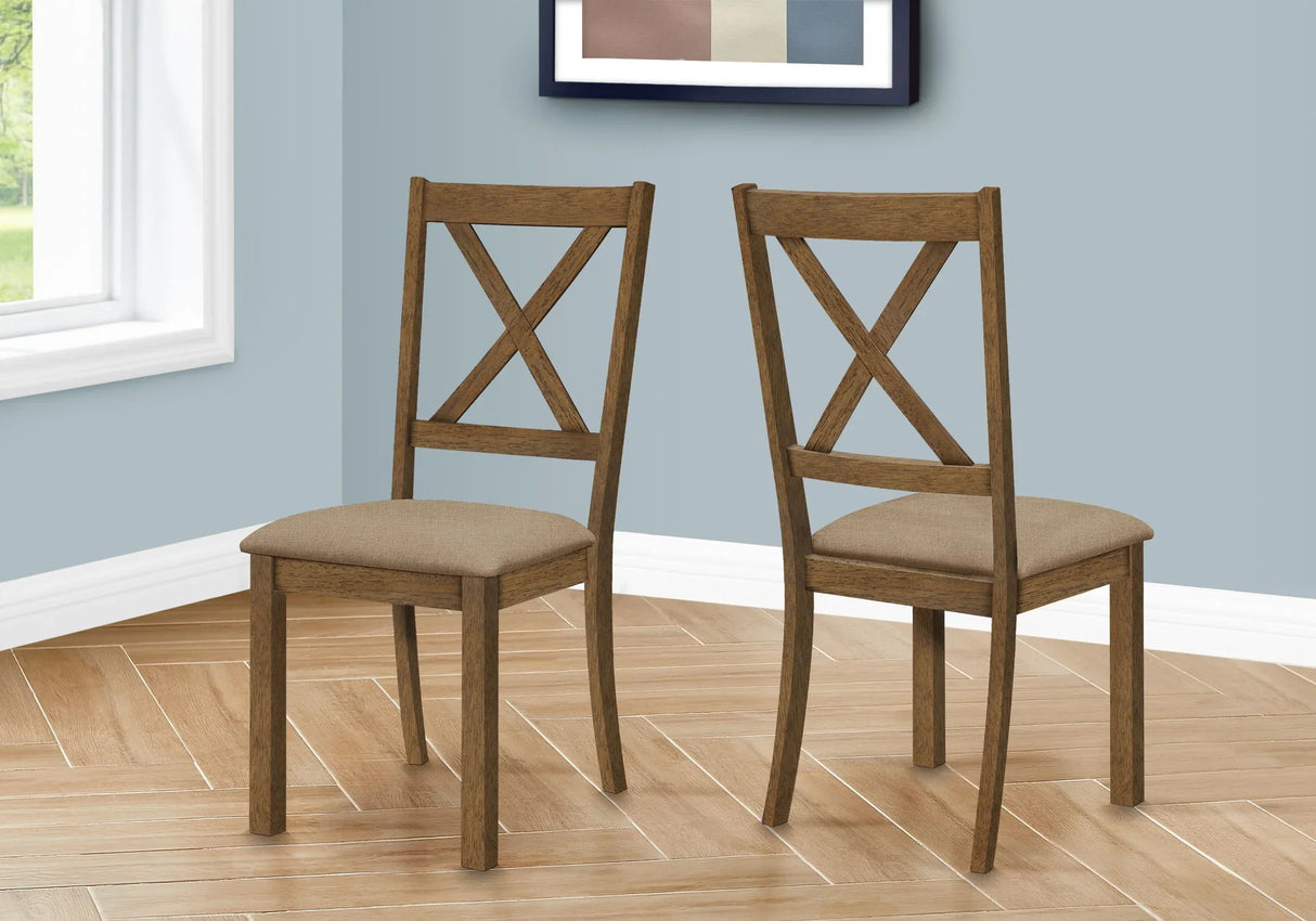 Dining Chair Side, Upholstered For Dining Room, Transitional (Set of 2) - Furniture Home Direct