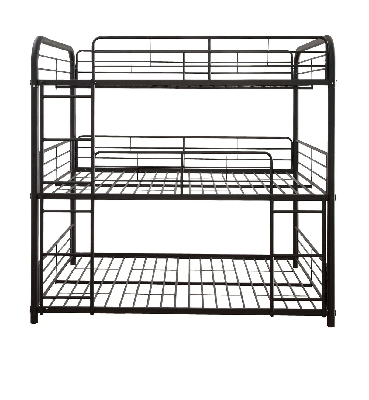 Cairo - Triple Full Bunk Bed - Black - Furniture Home Direct
