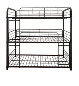 Cairo - Triple Full Bunk Bed - Black - Furniture Home Direct