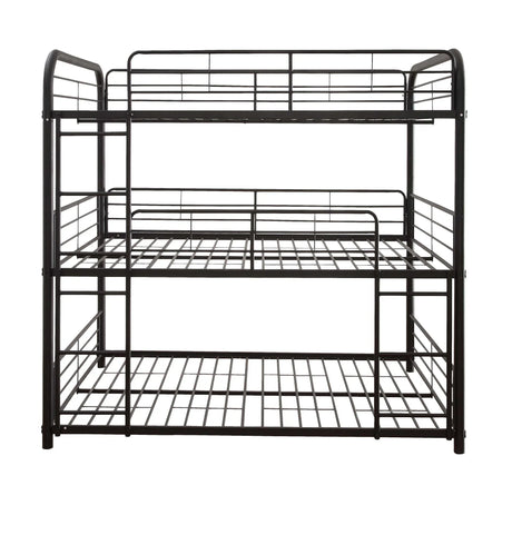 Cairo - Triple Full Bunk Bed - Black - Furniture Home Direct