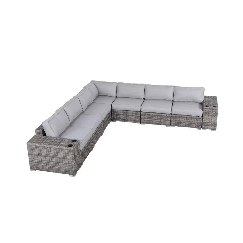 Minnesota 9-Piece Sectional with Cushions - Fully Assembled - Furniture Home Direct