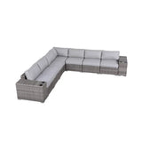 Minnesota 9-Piece Sectional with Cushions - Fully Assembled - Furniture Home Direct