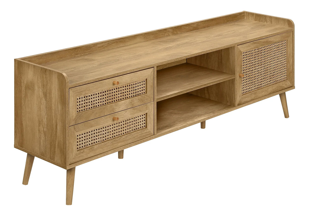 TV Stand, Console, Media Entertainment Center, Storage Cabinet, Transitional - Furniture Home Direct
