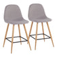 Pebble - Mid Century / Modern Counter Stool (Set of 2) - Furniture Home Direct
