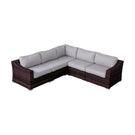 Outdoor Wicker Sofa Seating Group With Cushions - Furniture Home Direct