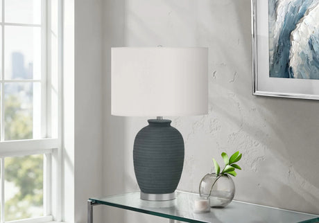 Lighting, Table Lamp, Ceramic, Contemporary - Blue - Furniture Home Direct