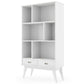 Draper - Mid Century Wide Bookcase And Storage Unit - Furniture Home Direct
