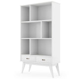 Draper - Mid Century Wide Bookcase And Storage Unit - Furniture Home Direct