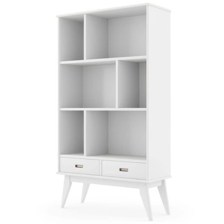 Draper - Mid Century Wide Bookcase And Storage Unit - Furniture Home Direct