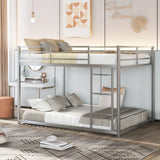 Metal Bunk Bed, Low Bunk Bed With Ladder - Furniture Home Direct