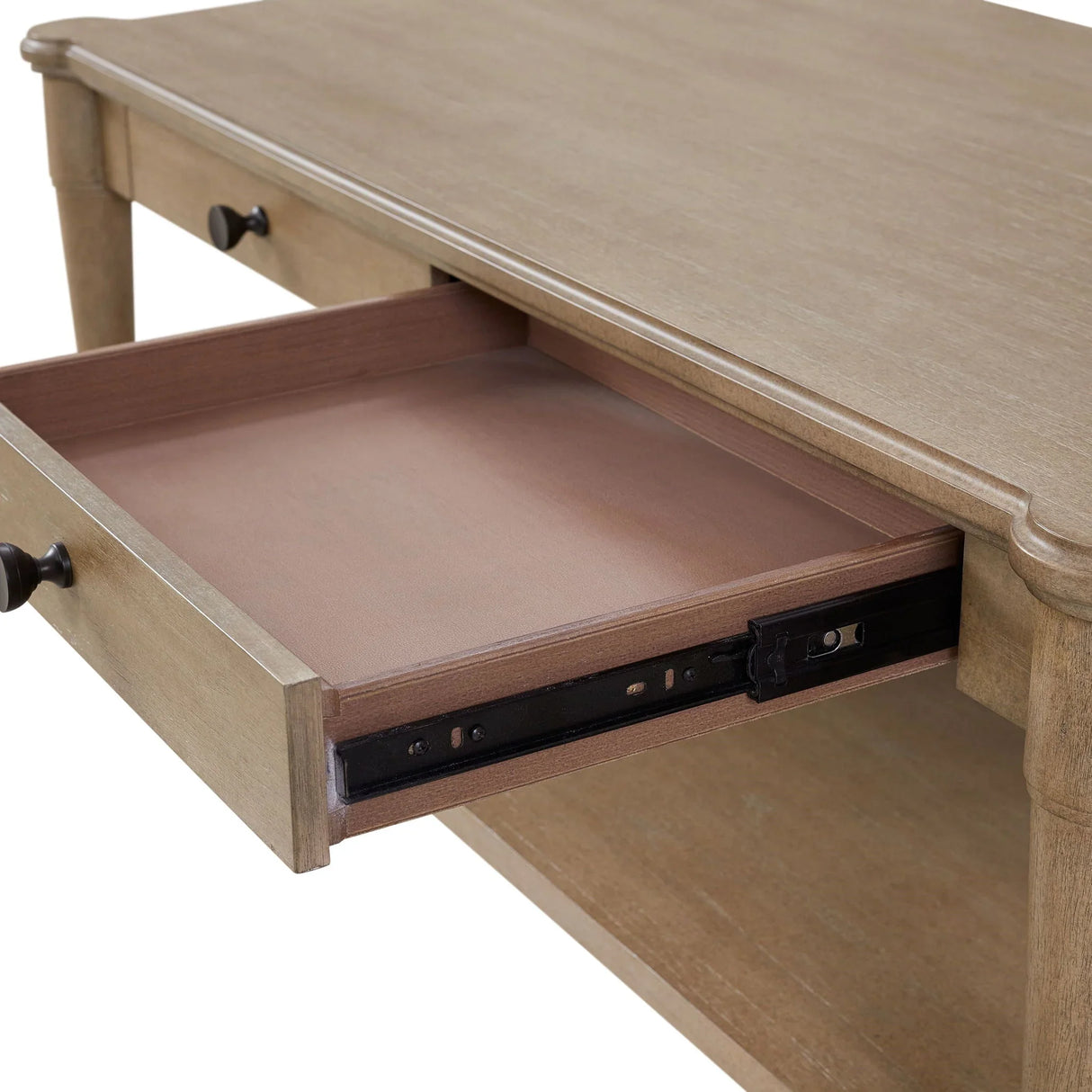 Cocktail Table With Two Storage Drawers And Casters - Furniture Home Direct