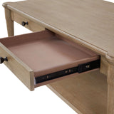 Cocktail Table With Two Storage Drawers And Casters - Furniture Home Direct