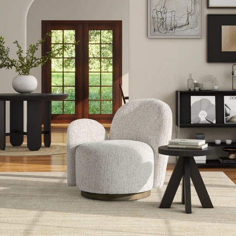 Duo - One-Arm Swivel Accent Chair - Furniture Home Direct