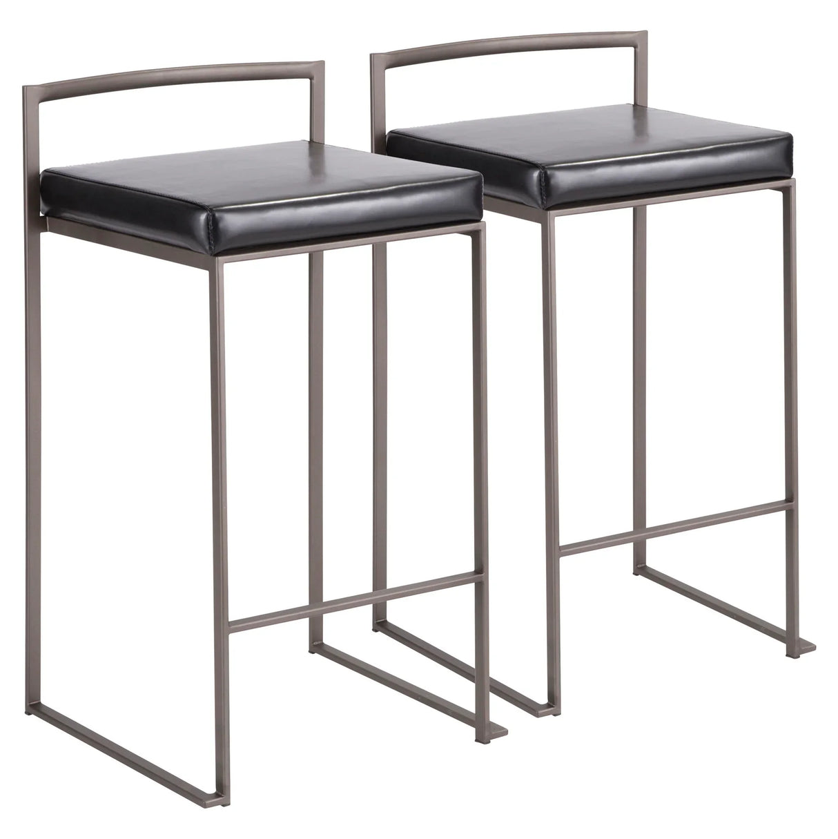 Fuji - Industrial Stackable Counter Stool Elegant Design - Furniture Home Direct