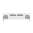 Retro TV Stand With 6 Metal Legs, 2 Cabinets, 4 Drawers And Anti-Tip Device - Furniture Home Direct