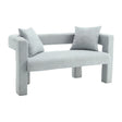 Modern Chenille Loveseat Sofa, Comfy Upholstered 2 Seater - Furniture Home Direct