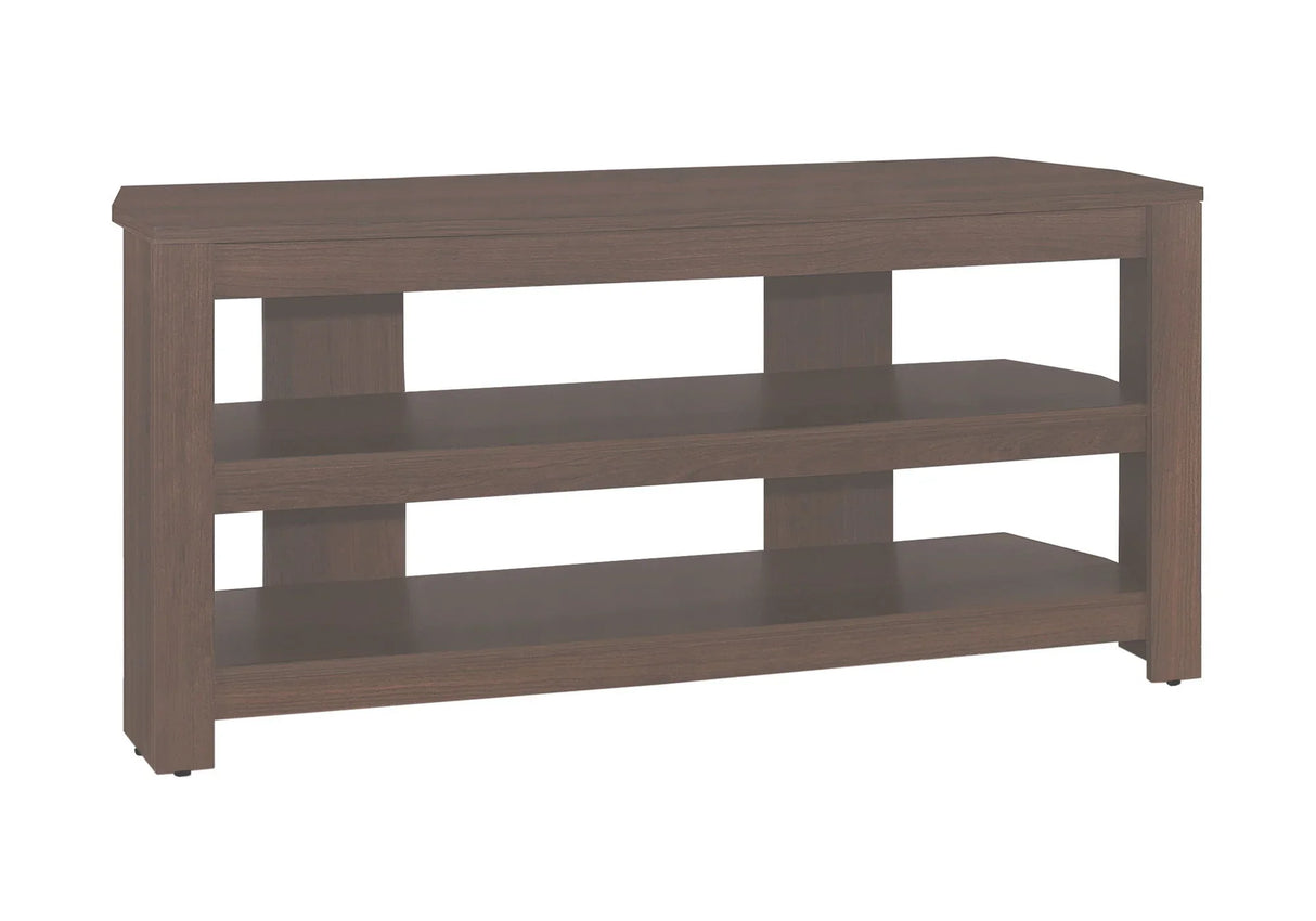TV Stand, Console, Media Entertainment Center, Storage Shelves, Contemporary & Modern - Cherry - Furniture Home Direct
