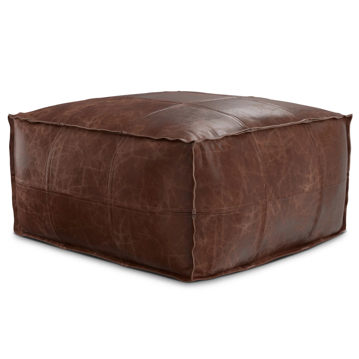 Sheffield - Handcrafted Square Pouf - Furniture Home Direct
