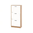 Modern Freestanding Shoe Storage Cabinet With 3 Flip Drawers - Furniture Home Direct