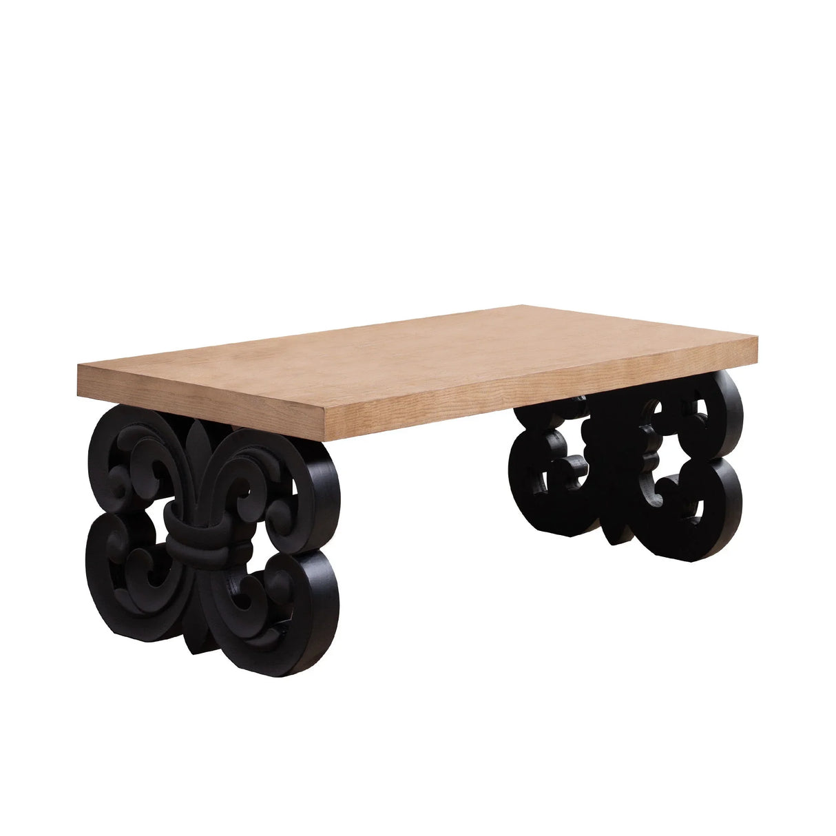 Ornate Scroll Base Coffee Table - Furniture Home Direct