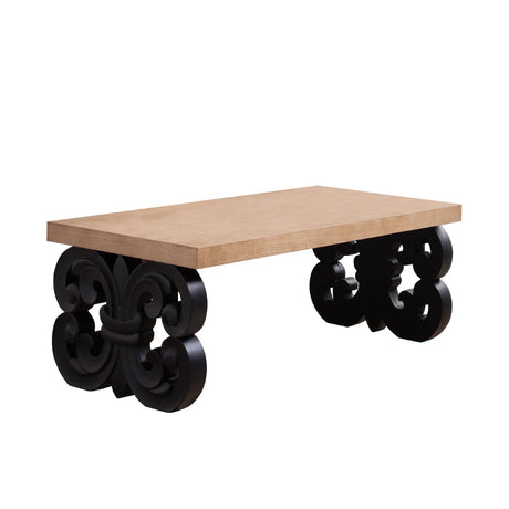 Ornate Scroll Base Coffee Table - Furniture Home Direct