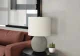Lighting, Table Lamp, Concrete, Contemporary - Gray / Cream - Furniture Home Direct