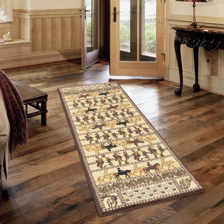 Tribes - 5'3" X 7'3" Southwest Area Rug - Beige - Polypropylene - Furniture Home Direct