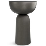 Hughes - Cast Aluminum Side Table - Black - Furniture Home Direct