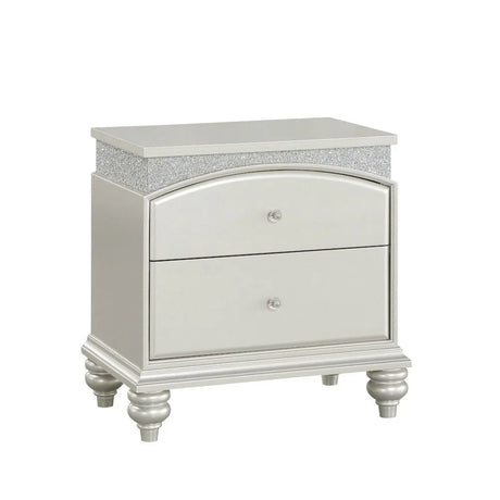 Maverick - Night Stand - Silver - Furniture Home Direct