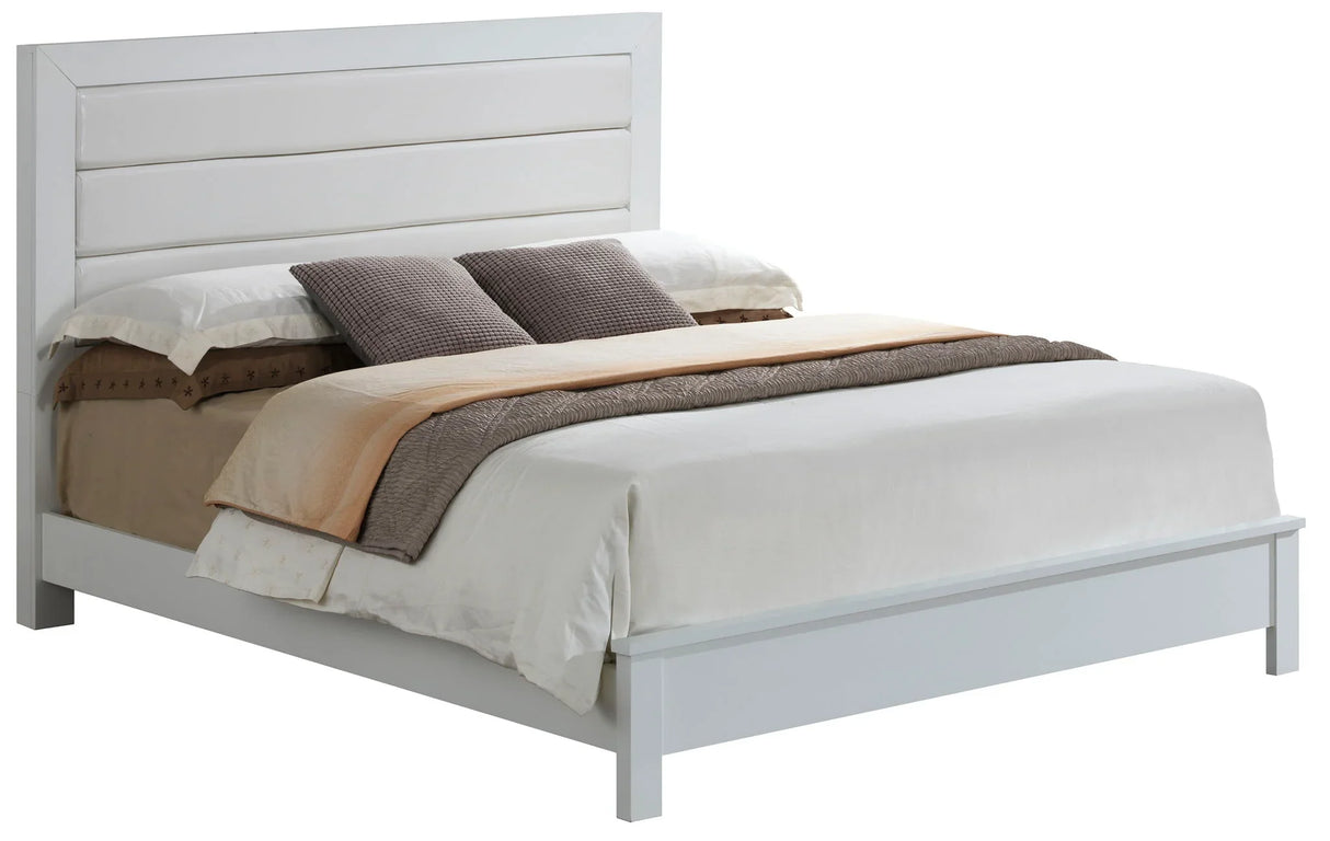 Transitional Modern Design Bed - Furniture Home Direct