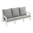Outdoor Patio Sofa - White/Grey - Furniture Home Direct