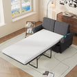 Sleeper Sofa With Twin Size Memory Mattress With Two USB Ports - Gray - Furniture Home Direct