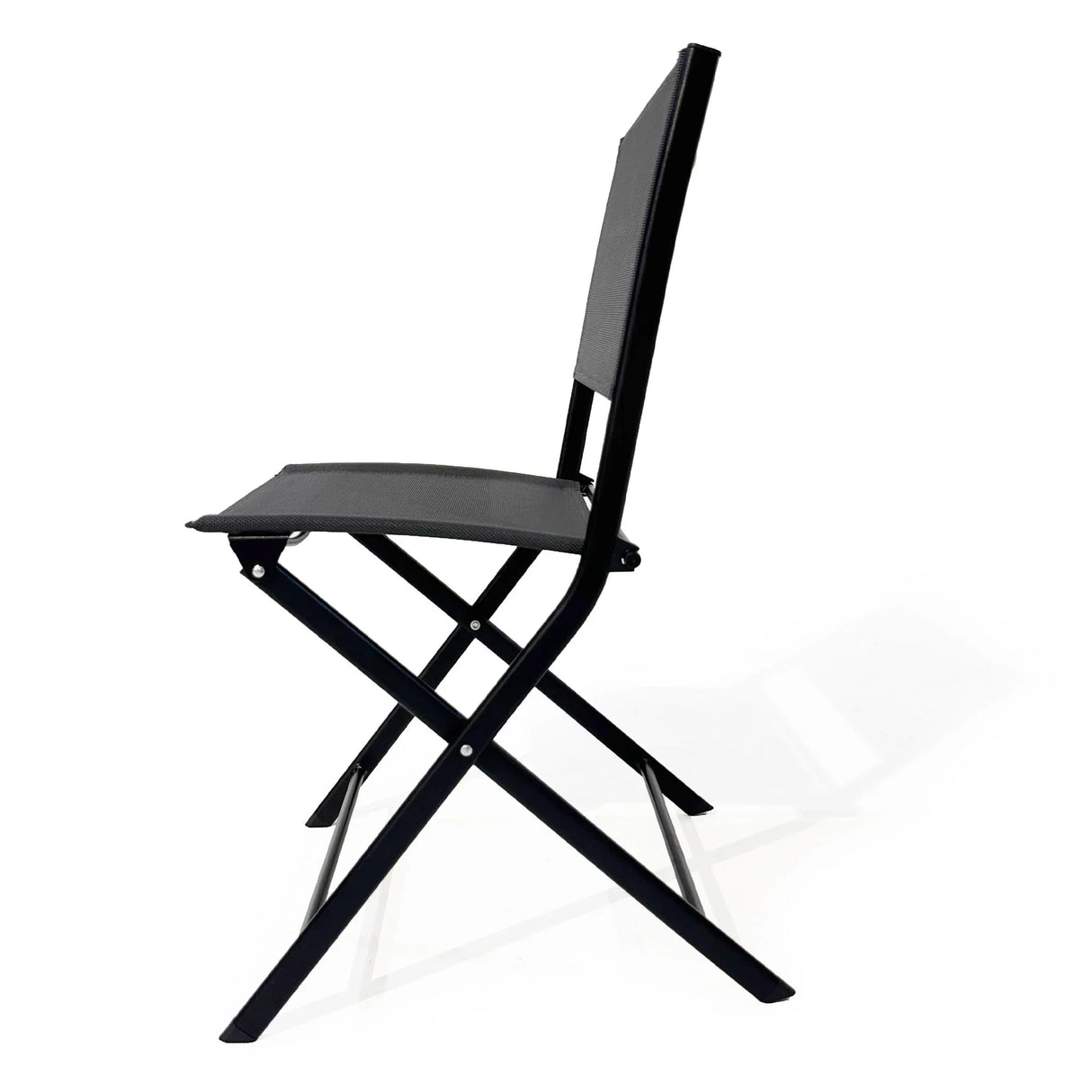 3 Piece Patio Bistro Set, Patio Set Of Foldable Patio Table And Chairs, Outdoor Patio Furniture Sets - Black - Furniture Home Direct