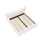 Upholstered Platform Bed With Special Shaped Velvet Headboard - Furniture Home Direct