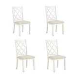 Dining Set Round Table With Upholstered Chairs Walnut Beige - Furniture Home Direct