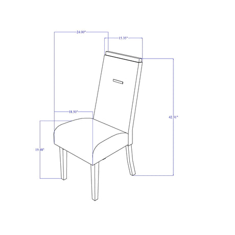 Moon - Dining Chairs (Set of 2) - Gray - Furniture Home Direct