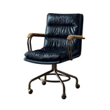 Harith - Retro Top Grain Leather Office Chair - Furniture Home Direct