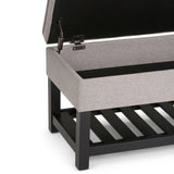 Cosmopolitan - Storage Ottoman Bench With Open Bottom - Furniture Home Direct
